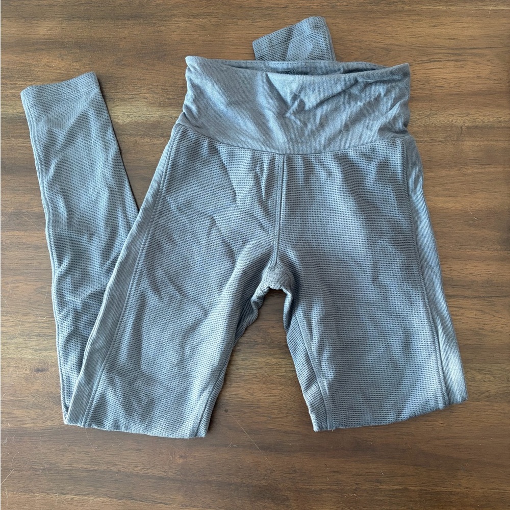 Victoria's Secret Leggings Double Waffle Knit Grey - Picture 2 of 9